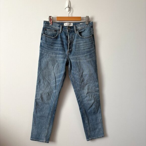 Aritzia Denim Forum The Yoko High Rise Slim Jeans Blue Wash Size 28 - Picture 5 of 9